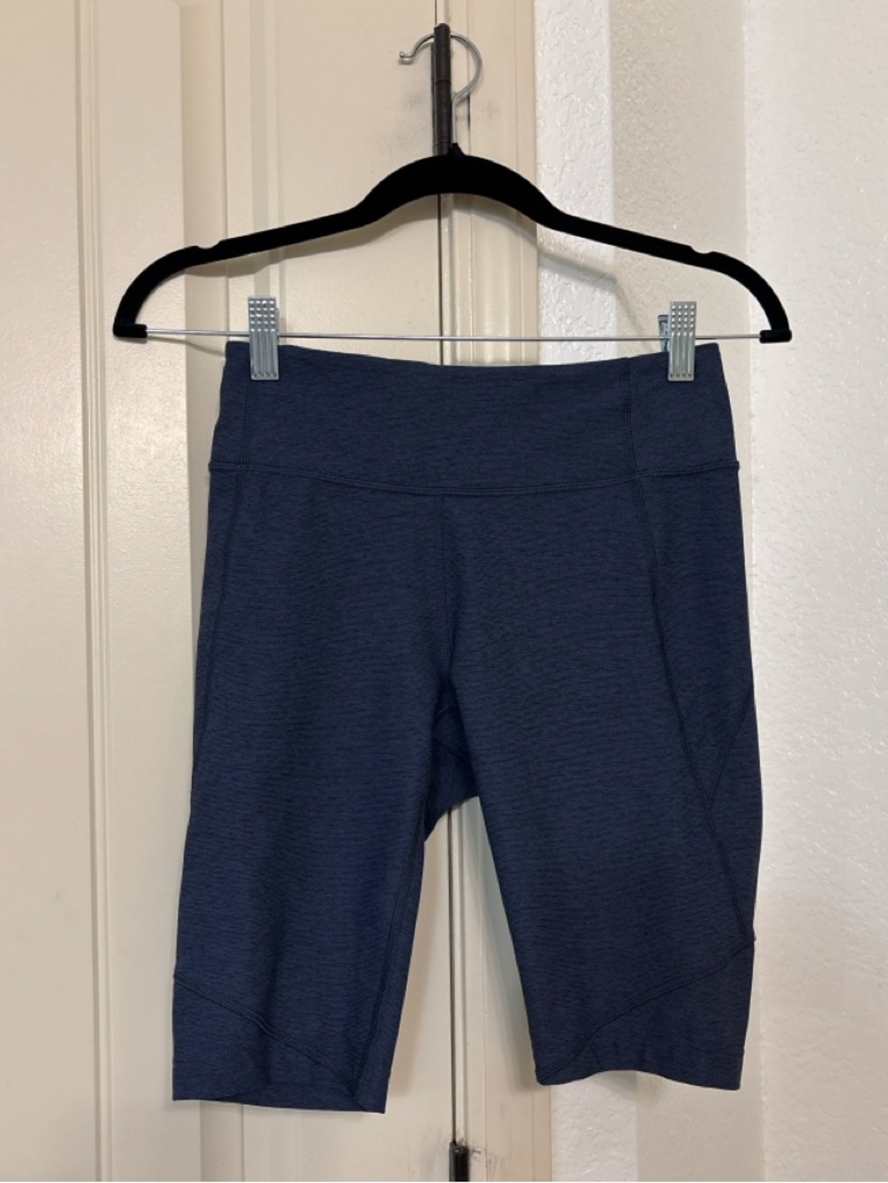 Outdoor Voices Biker Shorts‎ Small Blue High Rise Workout Athletic Activewear